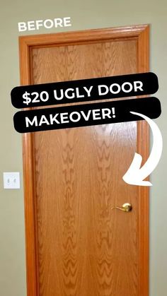 woodworking crafts Ugly Door Makeover, Diy Interior Doors, Pintu Interior, Door Makeover Diy, Hollow Core Doors, Design Hallway, Entrance Interior, Inspire Me Home Decor, Summer Decorating Ideas