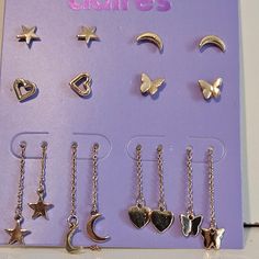 For Sale ! Claire’s Earring New On Company Card 8 Pairs Nice Modern New Never Worn Earrings Please See Pictures And Ask Any Questions Before Buying Yellow, Company Card, Claires Earrings, See Pictures, See Picture, Piercings, Jewelry Earrings, Women Jewelry, For Sale