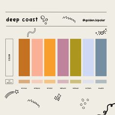 the color scheme for deep coast