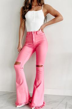 Bold Moves High Rise Distressed Flare Jeans (Pink) – NanaMacs Y2k Ipad, Haircuts Y2k, Y2k Kitchen, Y2k Haircuts, Y2k Images, Y2k Illustration, Y2k Keychain, Y2k Items, Y2k Instagram