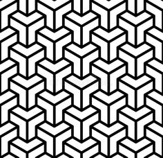 an abstract black and white geometric pattern