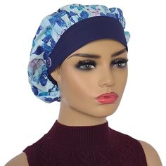 Butterfly Print Bouffant Style Scrub Hat With buttons And Mask High quality made 100 % Cotton Face cover: 3 layers with pocket, Adjustable and removable nose wire Adjustable ear loops Measurement : Nose to chin 5 1/4 inches, width 9 1/2 inches Surgical scrub hat:- Buttons for holding a mask, adjustable elastic, for long or short hair. Mannequin head circumference: 22 inches Nurse hat, Doctor cap, chemo cap, gift for your friend NOTE; The exact color may be different slightly from what you see in the picture (due to lightning conditions and different monitors. View the other available print options for the scrub cap in my shop. https://www.etsy.com/shop/mfashionslabyMEL Please message me for more information. Thank you Pixie Scrub Hat, Sewing Scrub Cap, Cute Scrub Caps, Pink And Cream Scrub Caps, Chemo Caps, Nurse Hat, Nursing Cap, Chemo Hat, Surgical Scrub Hats