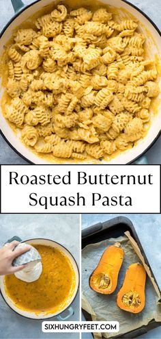 butternut squash pasta Roasted Butternut Squash Pasta, Vegan Cashew Cream, Butternut Squash Roasted, Fall Pasta Dishes, Squash Sauce, Squash Roasted, Butternut Squash Sauce, Fall Produce, Butternut Squash Pasta