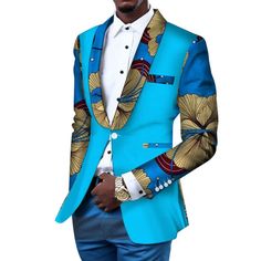 Blazer Wedding Dress, Blazer Wedding, Wedding Dress Suit, African Suit, Africa Style, African Attire For Men, Men Blazer, Mens Blazer Jacket, African Fashion Traditional