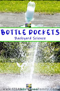 the bottle rockets backyard science project for kids