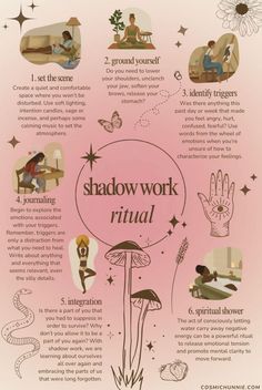 Witch Shadow Work, Shadow Work Ideas, Shadow Work Meditation, How To Practice Spirituality, Spiritual Rituals Ideas, Shadow Work Ritual, How To Shadow Work, Shadow Work Affirmations, Shadow Work Template