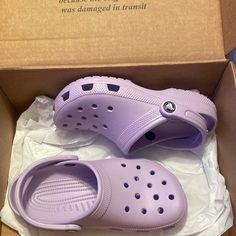 Brand New, Not Worn Once Purple Crocs Aesthetic, Light Purple Crocs, Crocs Lavender, Nursing Crocs, Crocs For Women, Crocs Aesthetic, Purple Crocs, Nike Casual Shoes, Crocs Women