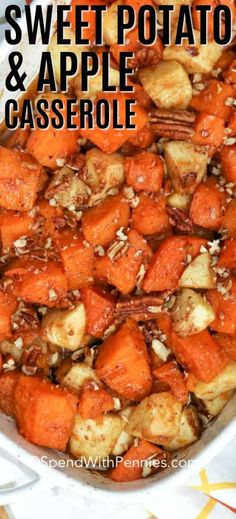 sweet potato and apple casserole with pecans