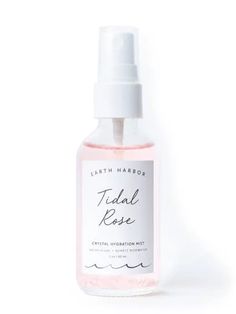 Tidal Rose Hydration Mist Spray | theposhshopco Earth Harbor, Natural Toner, Natural Hydration, Rose Crystal, Ph Balance, Facial Mist, Face Mist, Mist Spray, Skin Benefits