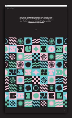 an image of a book cover with different colors and patterns on the front, in black background