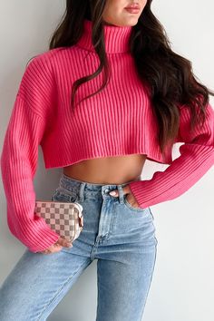 50% RAYON, 30% NYLON, 20% POLYESTER Model Wearing Size S/M Color: Super Pink Ribbed Sweater Knit Turtleneck Dolman Sleeves Cropped Length Relaxed/Flowy Fit Sweater Has Good Stretch 17" Armpit To Sleeve End 7" Armpit To Hemline For Model Size Specs Please Check Size Charts Launched: 9/25/24 Pink Ribbed Sweater, Pink Ribbed, Graphic Dress, Flying Monkey Jeans, Knit Turtleneck, Crop Sweater, Basic Dress, Denim Coat Jacket, Short Mini Dress