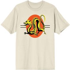 This is sure to be your new favorite t-shirt! This awesome tee features original artwork of a gold dragon against a vibrant orange background on the front. This comfy shirt is made of premium cotton, and is professionally printed to ensure long-lasting color and print quality. It can be machine washed in cold water with like colors, and tumble dried on low for easy and convenient care. The Natural Dragon Men’s Natural T-Shirt makes a unique gift, and is sure to be a fun, fresh addition to any wa Gold Dragon, Comfy Shirts, Orange Background, Vibrant Orange, Cool Tees, Natural World, Warm Weather, Sleeve Styles, Fitness Fashion