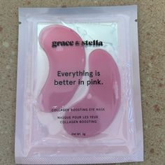 Grace & Stella Collagen Boosting Eye Mask, Nwt Skin Care Women, Eye Mask, Good Things