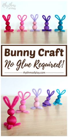 the bunny craft no glue required is an easy and fun activity for kids to make