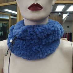 Rex Rabbit Fur Knitted Neckwarmer/Hat Periwinkle Or Navy We Are A Four Generation Family Owned Fur, Leather, And Outwear Store. Please Visit Our Website For Verification And Credentials. Blue Knitted Outerwear For Cold Weather, Blue Wool Knitted Outerwear, Blue Knit Outerwear For Winter, Winter Blue One-size Outerwear, Blue Hand Knitted Winter Outerwear, Blue Hand-knitted Winter Outerwear, Accessories Blue, Fur Accessories, Rex Rabbit