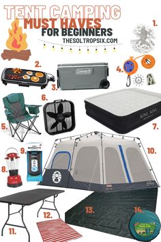 tent camping must be fun for beginners