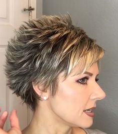 Short Spiky Hairstyles for Women over 50 - #ShortHairstyles | Short ... Short Choppy Haircuts, Choppy Haircuts