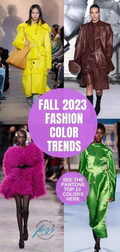 Fall 23 Runway Trends, Fall 2023 Fashion Trends Vogue, 2023 Fall Pantone, Pantone 2023 2024 Color Trends, Aw23 Trends Fashion, Autumn Colours 2023, Fall Winter Color Palette 23/24, Fall Winter 2023/24 Trends