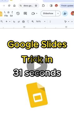 google slides trick in 31 seconds