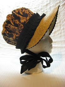 The Merry Dressmaker: A Regency Bonnet Tutorial Regency Bonnet, Treasure Hunts, Regency Era Fashion, Garment Construction, Straw Visor