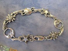 Celestial Bracelet, Long Bracelet, Mazzy Star, Hand Cast