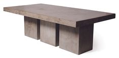 Perpetual Tuscan Dining Table 3-Leg Base Set in Various Colors by BD Outdoor Wood Table Outdoor, Tuscan Dining Table, Exterior Dining, Concrete Outdoor Dining Table, Tuscan Table, Modern Outdoor Dining Table, Outdoor Dining Tables, Concrete Dining Table, Seasonal Living