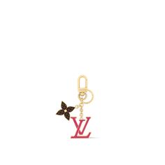 LOUIS VUITTON® - Lv Iconic Key Holder - Pink Ear Piercings Jewelry, Louis Vuitton Key Holder, Louis Vuitton Official Website, Key Holders, Favorite Handbags, Monogram Pattern, Piercings Jewelry, Louis Vuitton Official, Bag Charms