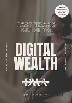 a woman sitting in a chair with the words, fast track guide to digital health