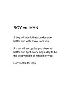 the poem boy vs man is written in black and white