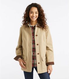 Women's Adirondack Barn Coat, Flannel-Lined Best Winter Coats, Barn Coat, Barn Jacket, Ll Bean Women, Womens Jackets Casual, Canvas Jacket, Fall Coat, Feminine Look, The Ranch