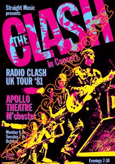 the clash concert poster from 1970