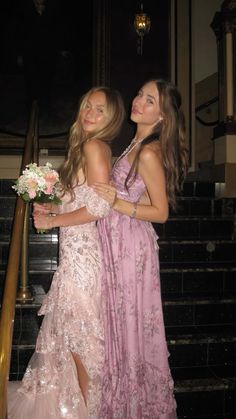 prom Out Of The Box Prom Dresses, Prom 2023 Aesthetic, Light Pink Lace Prom Dress, Prom Aesthetic Decorations, Prom Vibes Aesthetic, Prom Astethic, Matching Prom Dresses Best Friend, Prom Vsco, Wlw Prom