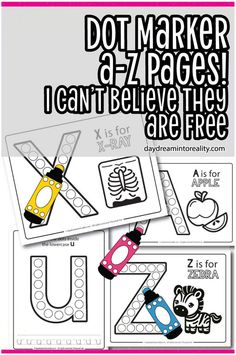 the letter z is for dot marker dz pages i can't believe they are free