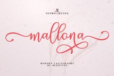 the handwritten font that is used to spell out malfoona, an elegant cursive script