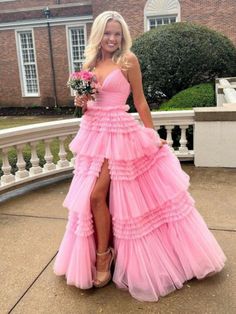 MATERIAL:TULLE Homecoming Long Dresses, Hoco Dress, Stunning Prom Dresses, Spaghetti Strap Prom Dress, Tulle Sleeves, Homecoming Dresses Long, Prom Dress Inspiration, Cute Prom Dresses, Long Prom Dresses