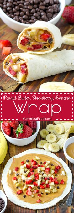 the wrap is filled with fruit, nuts and other ingredients to make it look like an appetizer