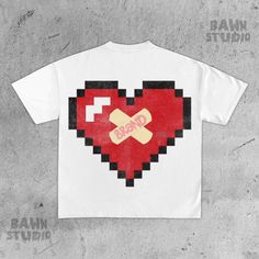 Heart Streetwear Design, Harajuku Graphic Design Shirt For Streetwear, Modern Screen Print T-shirt For Streetwear, Cotton Heart Print T-shirt For Streetwear, Punk T-shirt With Sublimation Print For Streetwear, Usa Street, Bike Logos Design, New York Streetwear, Bike Logo