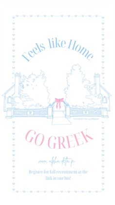 the front cover of a book titled go greek