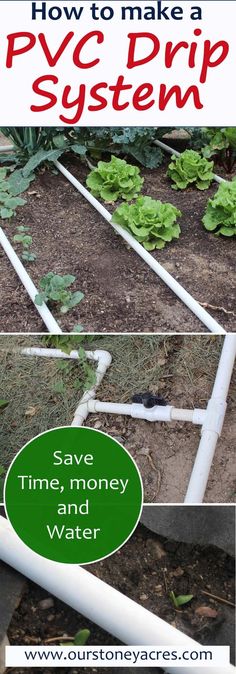 how to make a pyc drip system save time, money and water in the garden