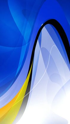 an abstract blue and yellow background with wavy lines