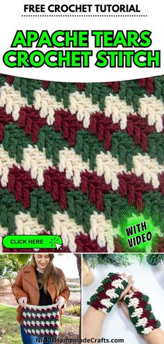 the crochet pattern is featured in this video