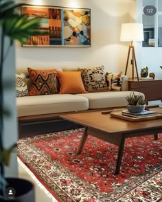 Red Rug Living Room, Simple Living Room Decor, India Home Decor, Home Hall Design, Interior Design Your Home, Dream Apartment Decor, Home Design Living Room, Living Room Decor Cozy