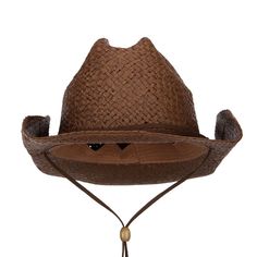 Saddle up with our Western Toyo Cowboy HatMade of 100% paper straw.One Size fits most with inner sweat band.Crown measures 4.5 inches deep with decor band.Brim measures 3 inches long.Thick, light, and cool material.Hand washable only.Imported.Available in different styles and colors. Solid in color, paper straw cowboy hat for men and women.Crown features tear drop shape.Elastic inner sweatband.Adjustable chin stram, same material has decor band.Ye Haw, enjoy our Western Toyo Cowboy Hat on your next rodeo.Spring and Summer.Soft, thin and lightweight material.14(W) X 15(L) X 4.5(H) inches.Thick, soft and light material.Available in different colors and styles. Adjustable Black Western Sun Hat, Brown Western Outdoor Hat, Cheap Black Cowboy Hat For Ranch, Cowboy Hat Cheap Black, Brown Sun Hat For Rodeo, One Size, Straw Cowboy Hat, Hat For Man, Paper Straws, Saddle