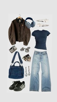 Outfit Inspo Casual, Neue Outfits, Baggy Pants, Mode Inspo, Mode Vintage