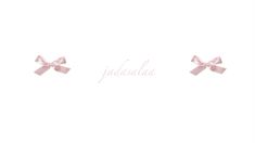 two pink bows on top of each other with the word fadshusha written below them