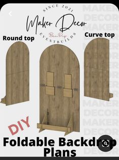 the foldable back drop plans for making wooden doors