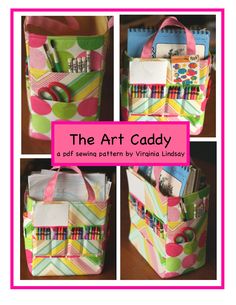 the art caddy is an easy sewing project