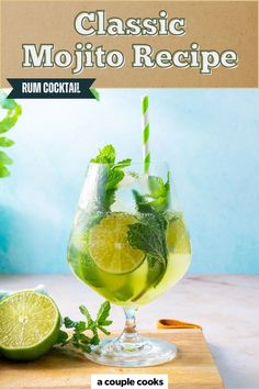 This classic mojito recipe is refreshing and perfectly balanced with rum, lime, mint, and just a touch of sweetness. Ideal for any gathering! Pop over to our site for the recipe. Easy Mojito, Tequila Mojito, Mojito Pitcher, Easy Mojito Recipe, Mojito Recipe Classic, Rum Swizzle, Coconut Mojito