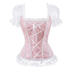 Retro Renaissance Corset Princess Palace Clothing Transparent Shoulder – modlilj Palace Clothing, Plus Size Burlesque, Blouse Corset, Yellow Corset, Lace Bustier Top, Bustier Lingerie, Victorian Corset, Burlesque Costumes