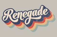 the word renode written in retro style on a gray background with an orange and blue swirl